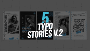 Videohive 5 Typo Stories V.2 Product Promo template preview