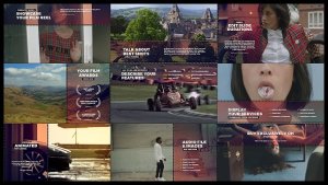 Videohive Cinematic Film Reel Slides Video Displays template preview