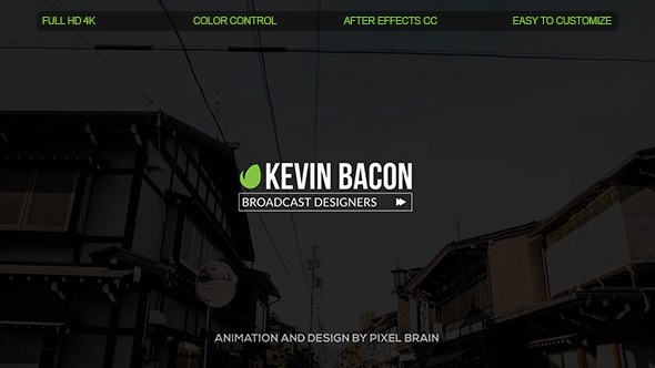 Clean Titles Video Displays template preview