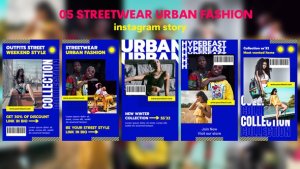 Videohive Urban Fashion Streetwear Instagram Story 42973032 Product Promo template preview