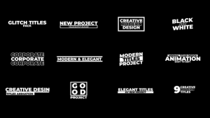 Videohive Glitch Minimal Titles | AE Titles template preview