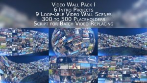 Videohive Video Wall Pack I Video Displays template preview