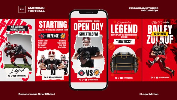 Videohive American Football 44264684 Broadcast-packages template preview