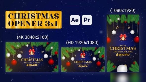 Videohive Merry Christmas Opener 55918830 Openers template preview