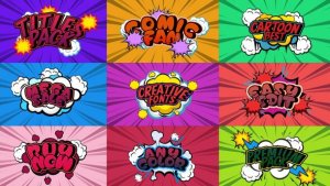 Videohive Big Comic Titles Titles template preview