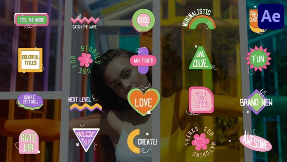 Videohive Colorful Titles for After Effects 45653619 Titles template preview