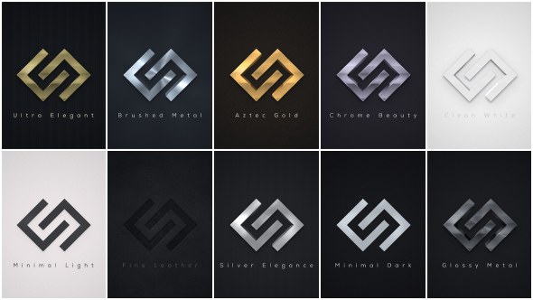 Elegant Logo Reveals Pack 2 Video Displays template preview