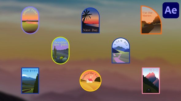 Videohive Beautiful View Titles for After Effects Titles template preview