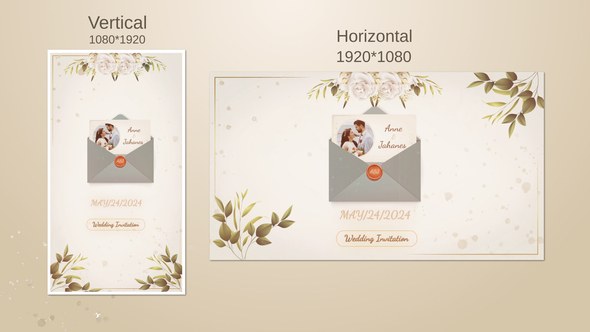 Videohive Wedding Invitation 50313930 Video Displays template preview