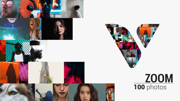 Videohive Infinite zoom photos & videos logo reveal Logo Stings template preview