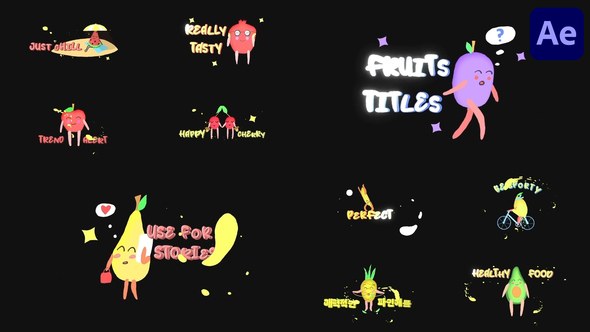Videohive Fruits Titles | After Effects Titles template preview