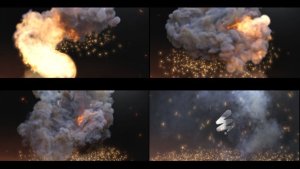 Videohive Fireball Explosion | Fire Smoke Sparks Logo Reveal Logo Stings template preview