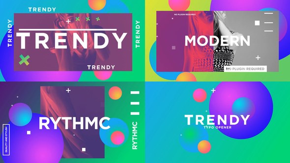 Videohive Trendy Typo Opener 24917748 Openers template preview