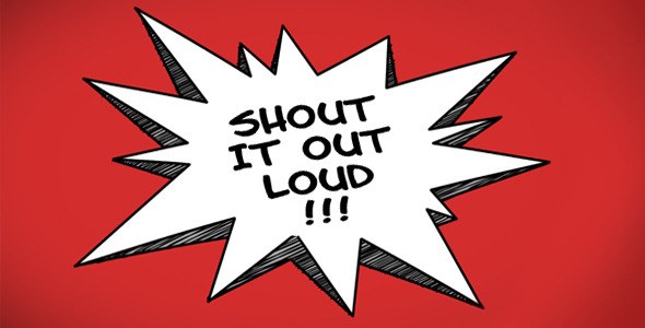 Cartoon Speech Bubbles Video Displays template preview