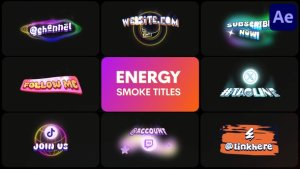Videohive Energy Smoke Titles | After Effects Titles template preview