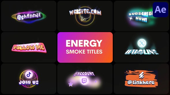 Videohive Energy Smoke Titles | After Effects Titles template preview
