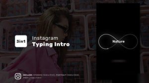 Videohive Instagram Typing Intro Openers template preview