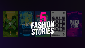Videohive 5 Fashion Stories Product Promo template preview