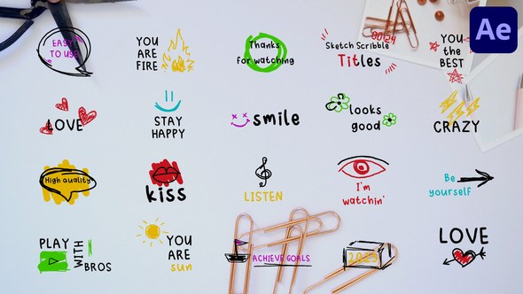 Videohive Sketch Scribble Titles | After Effects Titles template preview