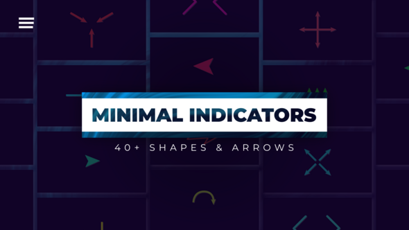 Videohive 40+ Indicators Minimal Shapes Elements template preview