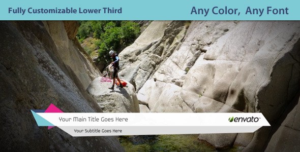 Extreme Lower Third Video Displays template preview