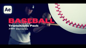 Videohive Baseball Transitions Elements template preview