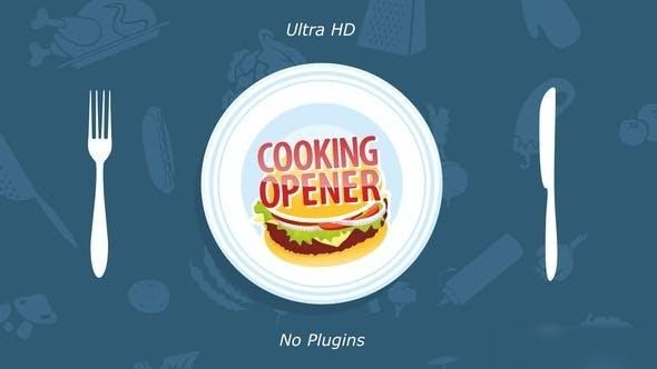 Videohive Cooking Opener Openers template preview