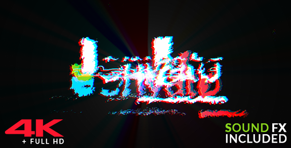 Videohive Glitch Logo 21409294 Logo Stings template preview