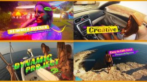 Summer Opener Video Displays template preview