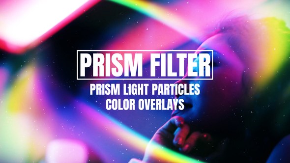 Videohive Prism Light Particles Color Overlays Elements template preview