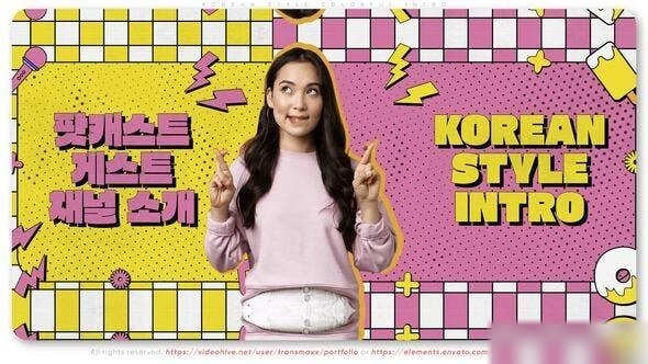 Videohive Korean Style Colorful Intro Openers template preview