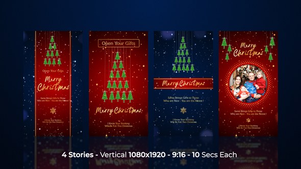 Videohive Christmas Stories 55433404 Openers template preview