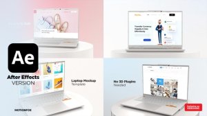 Videohive Website Presentation | White Laptop Mockup Product Promo template preview