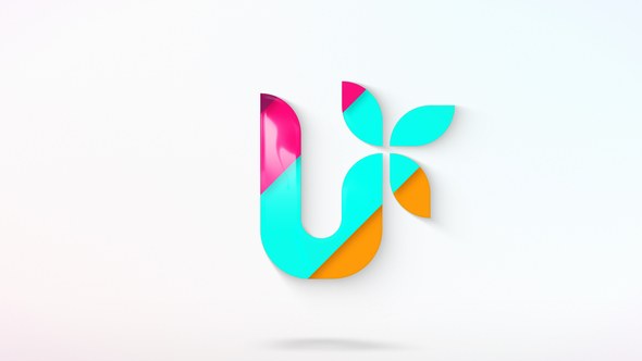 Videohive Rainbow Line Logo Reveal Logo Stings template preview