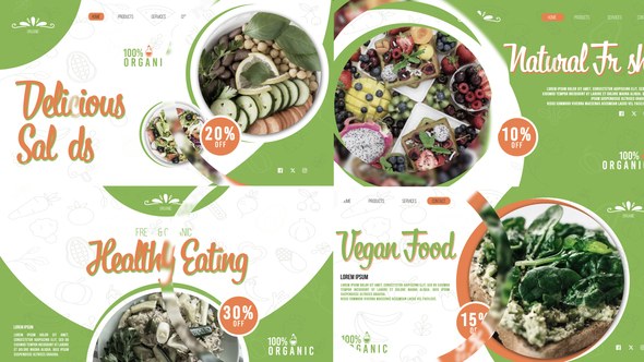 Videohive Healthy Food Promo 50659720 Product Promo template preview