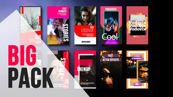 Videohive Big Pack Instagram Stories Product Promo template preview