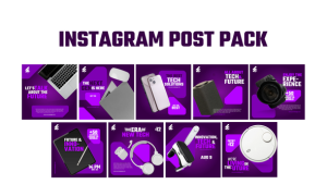 Videohive Instagram post pack Openers template preview