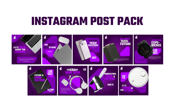 Videohive Instagram post pack Openers template preview