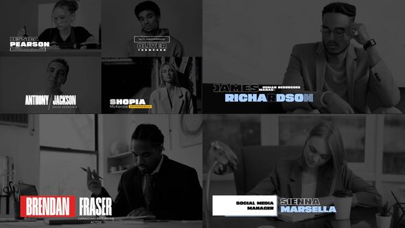 Videohive Modern Lower Thirds 48147966 Elements template preview