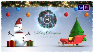Videohive Christmas Winter Logo Reveal Logo Stings template preview