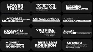 Videohive Lower Thirds | After Effects 42505126 Titles template preview