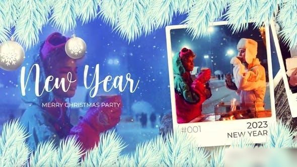 Videohive Christmas Photo Slideshow | Happy New Year Opener Openers template preview