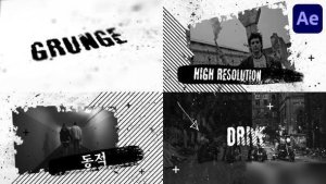 Videohive Grunge Slideshow for After Effects Openers template preview