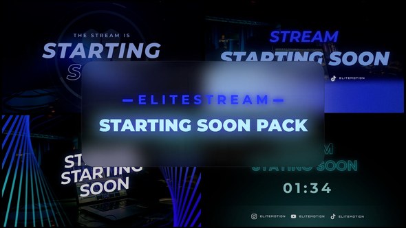 Videohive Stream Starting Soon Pack Broadcast-packages template preview