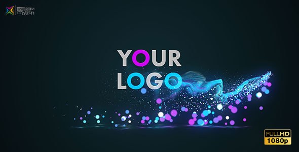 Videohive Glow Particles Logo 19477047 Logo Stings template preview
