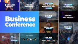 Videohive Business Conference Promo Video Displays template preview