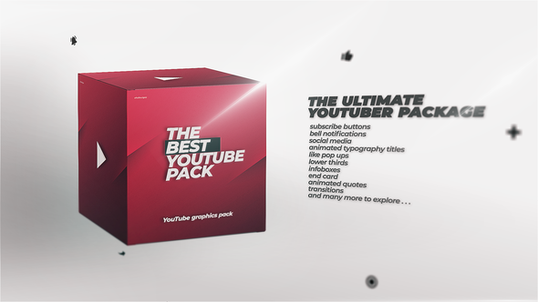 YouTube Channel Pack - On Air Graphics Library Video Displays template preview