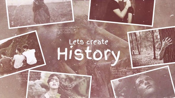 Videohive Lets Create History Openers template preview