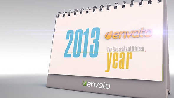 The Desk Calendar - Videohive Video Displays template preview