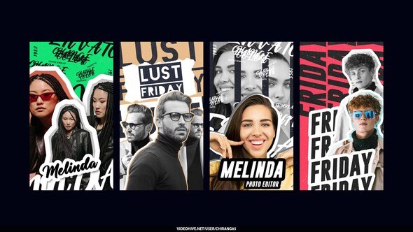 Videohive Glitch Poster Stories 56684952 Product Promo template preview